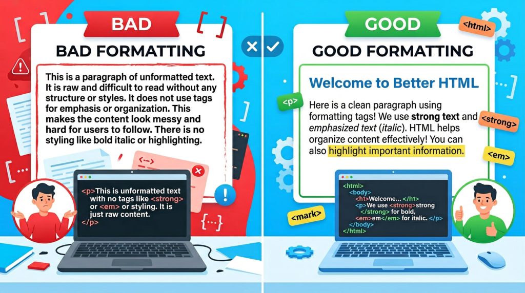 HTML Text Formatting